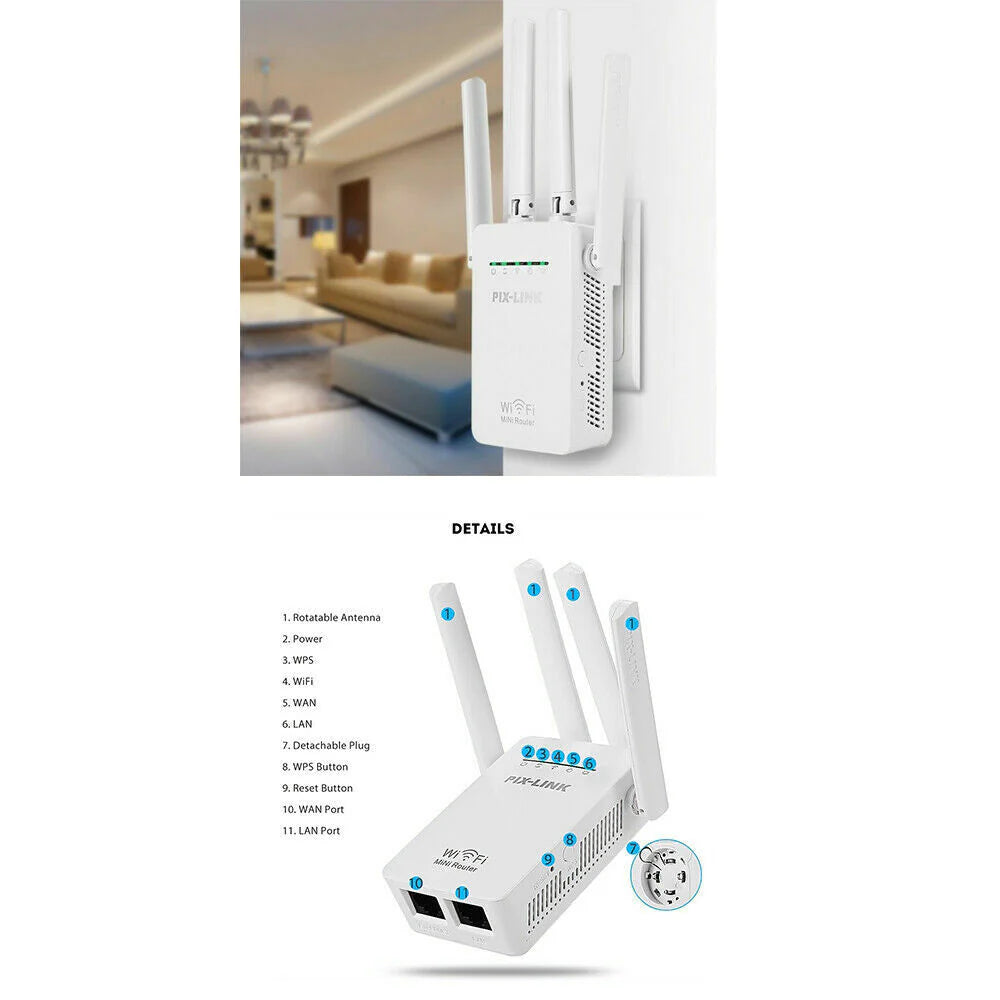 1200Mbps Wifi Range Extender