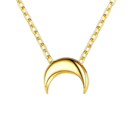 18K Gold Plated Moon Pendant Necklace