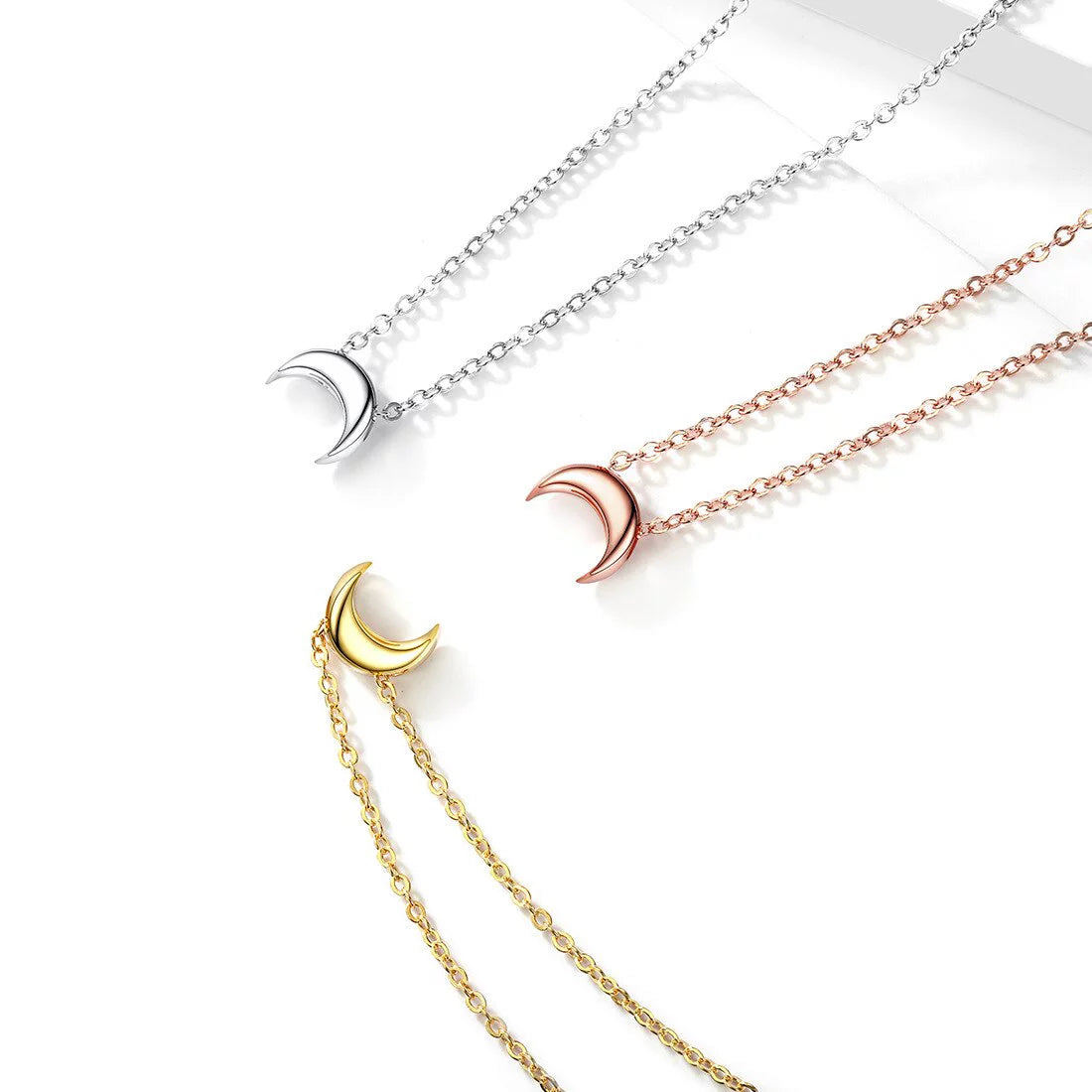 18K Gold Plated Moon Pendant Necklace