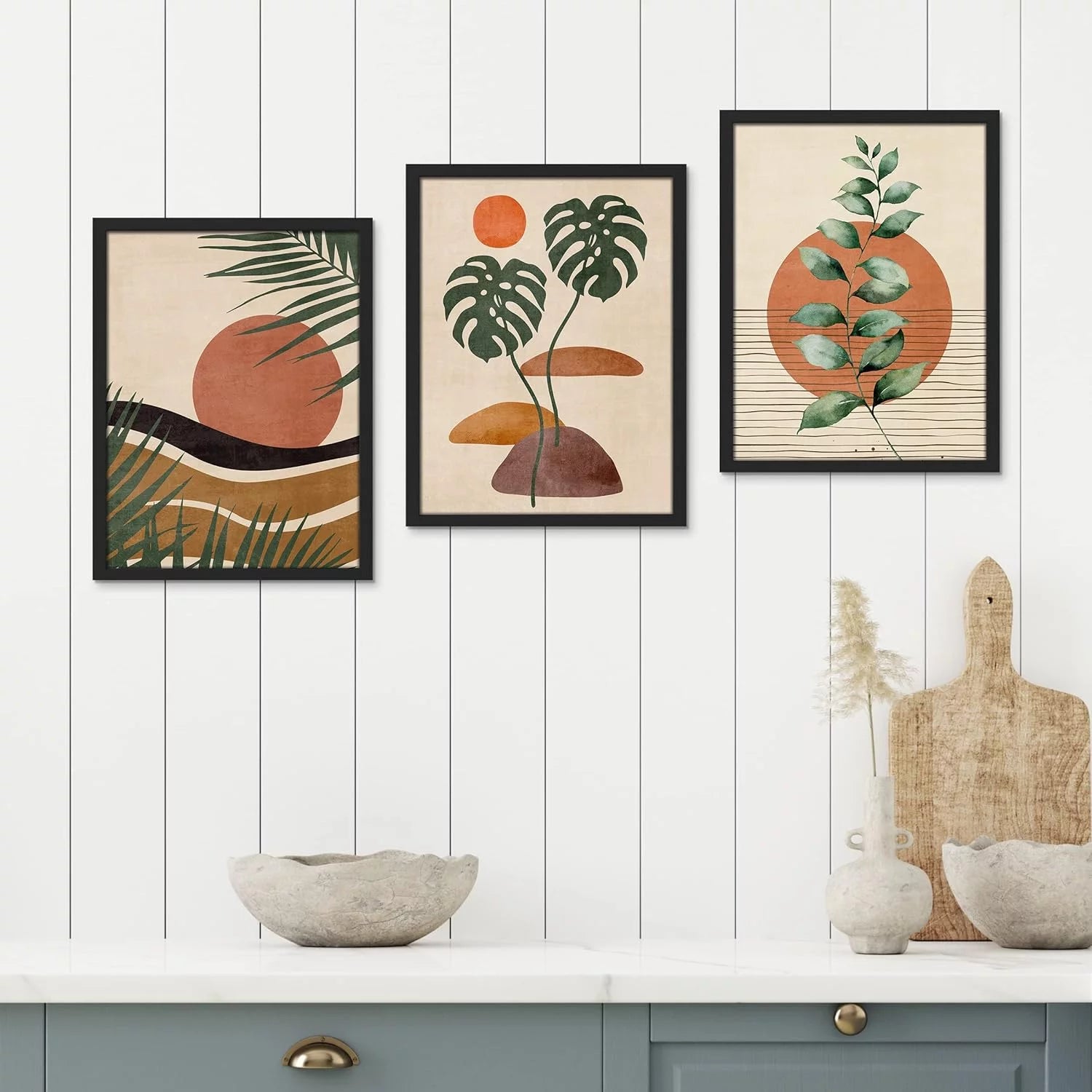 Framed Canvas Print Wall Art Set