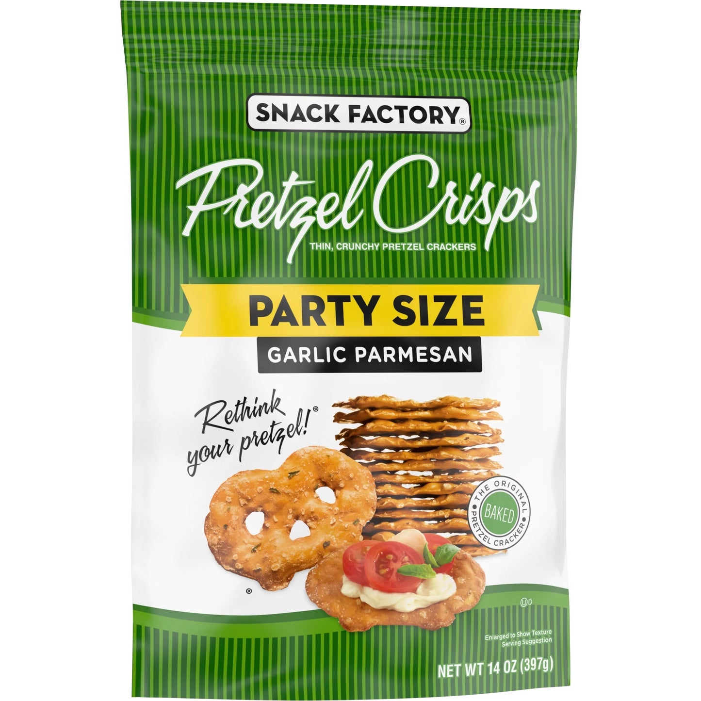 Garlic Parmesan Pretzel Crisps, 14 Oz