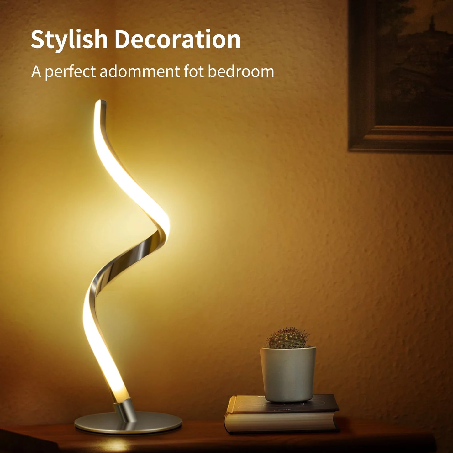 Modern Spiral Table Lamp