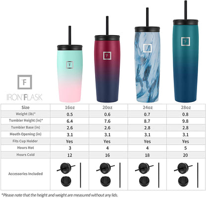 Nomad Tumbler - 2 Lids (Straw/Flip)