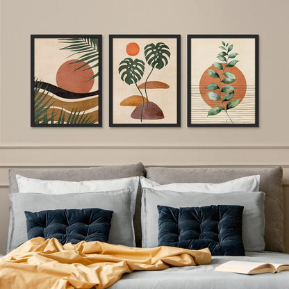 Framed Canvas Print Wall Art Set