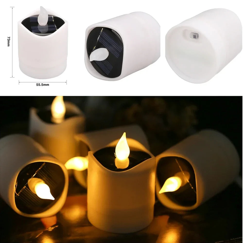 Solar Candles Light 6Pcs Candle Tea light