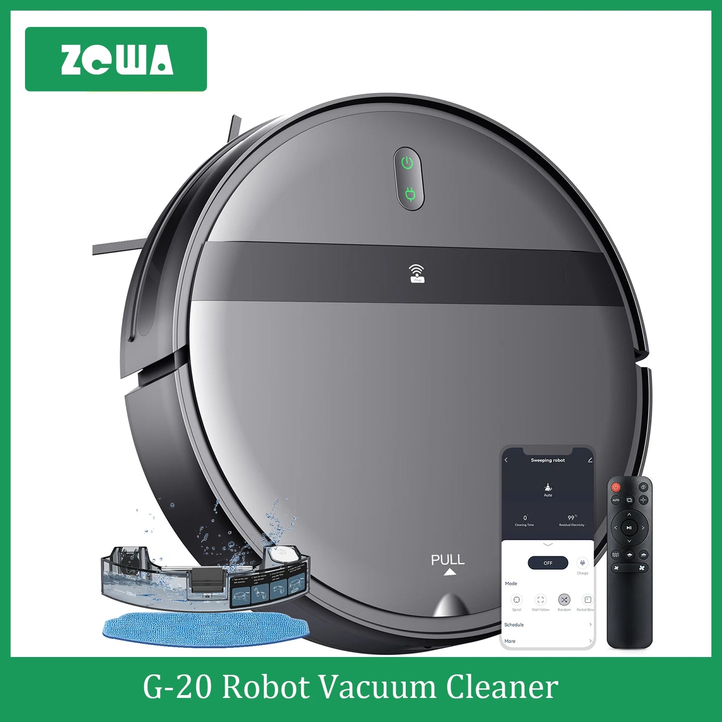 ZCWA Robot Vacuum Cleaner