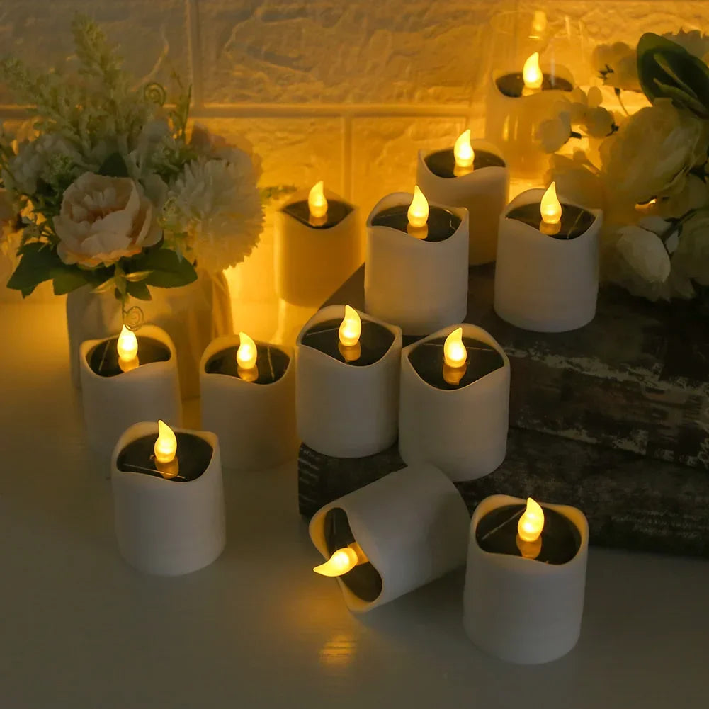 Solar Candles Light 6Pcs Candle Tea light