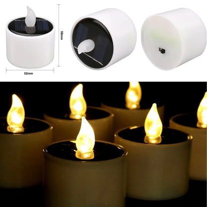 Solar Candles Light 6Pcs Candle Tea light