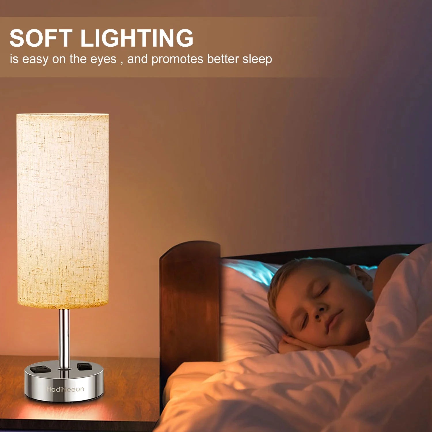 Table Lamp with 3-Way Dimmable Touch