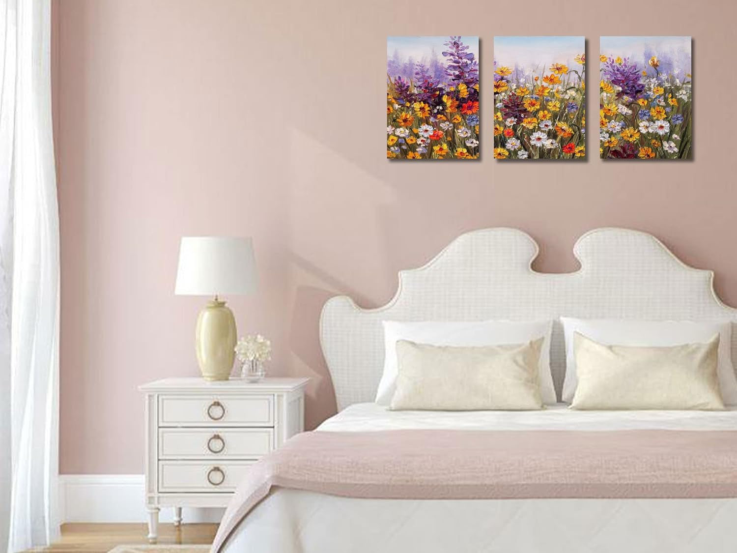 Flower Wall Art Daisy Colorful Canvas