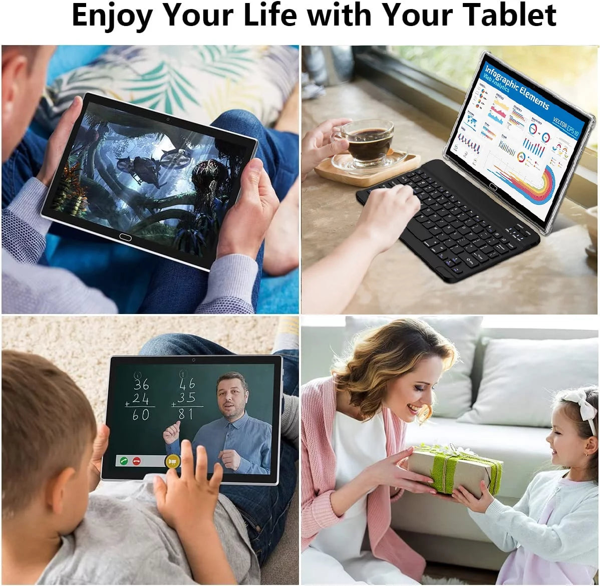 Android 13 Tablet 10 Inch 