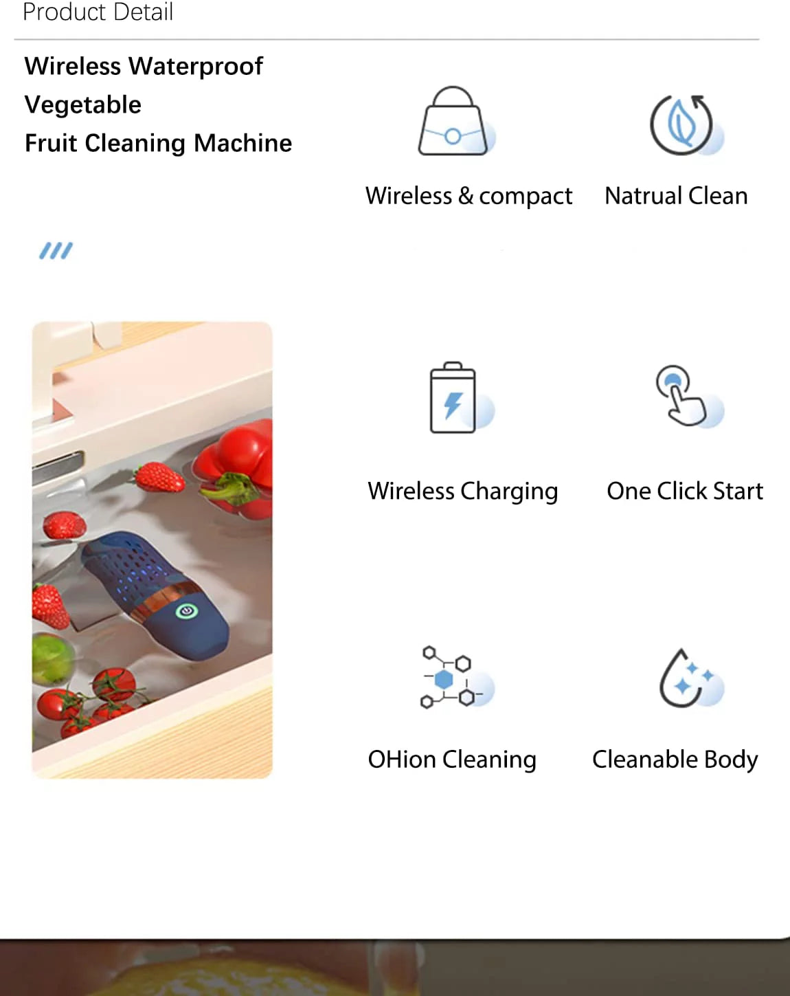 Fruit and Vegetable Cleaner