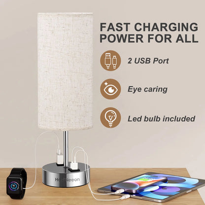 Table Lamp with 3-Way Dimmable Touch