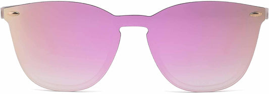 Trendy Rimless Mirrored Sunglasses 